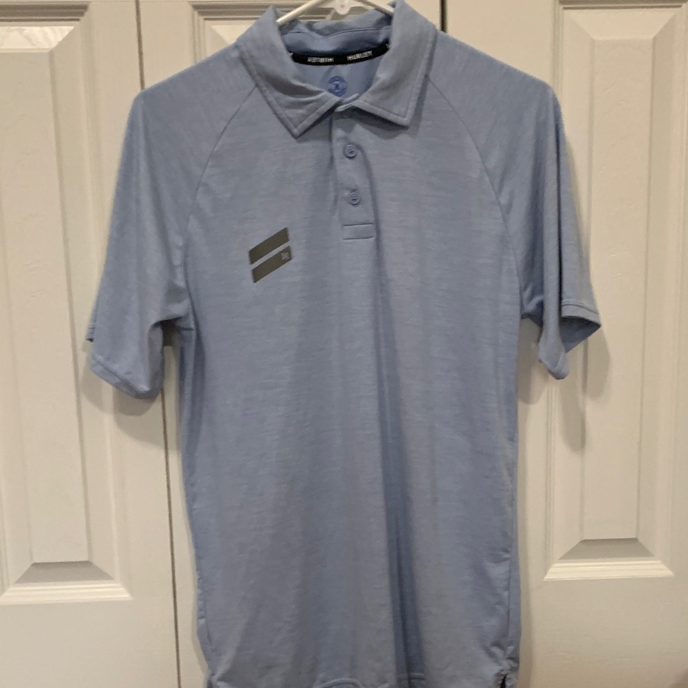 Hurley Light Blue Men's Polo Shirt with Subtle Logo